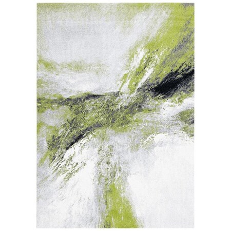 Safavieh Galaxy Contemporary Power Loomed Rectangle Area Rug Grey & Green - 4 x 6 ft. GAL117F-4